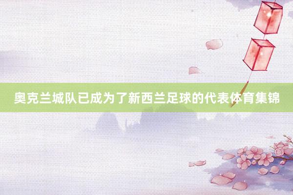 奥克兰城队已成为了新西兰足球的代表体育集锦