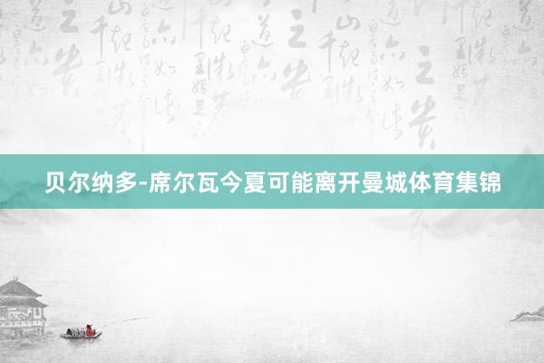 贝尔纳多-席尔瓦今夏可能离开曼城体育集锦