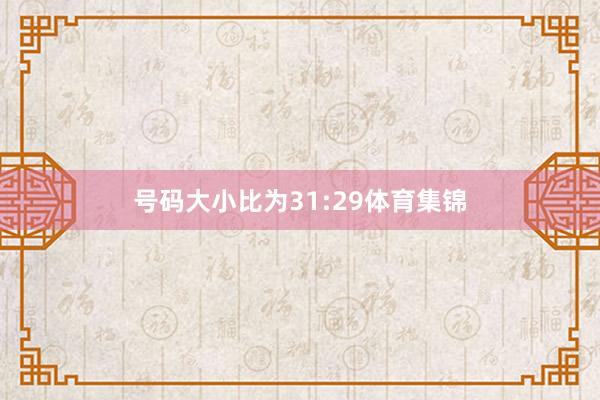 号码大小比为31:29体育集锦