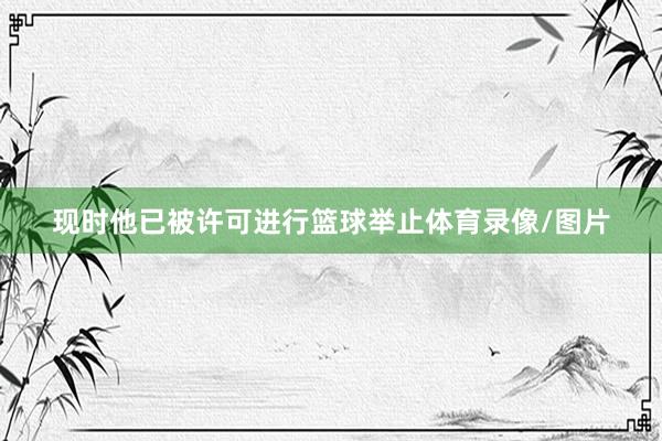 现时他已被许可进行篮球举止体育录像/图片