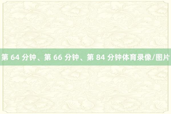 第 64 分钟、第 66 分钟、第 84 分钟体育录像/图片