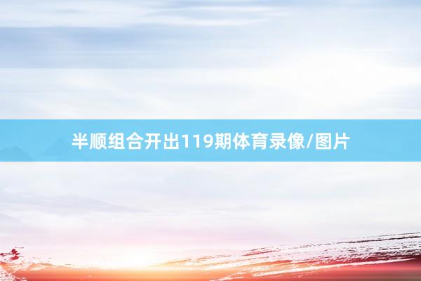 半顺组合开出119期体育录像/图片