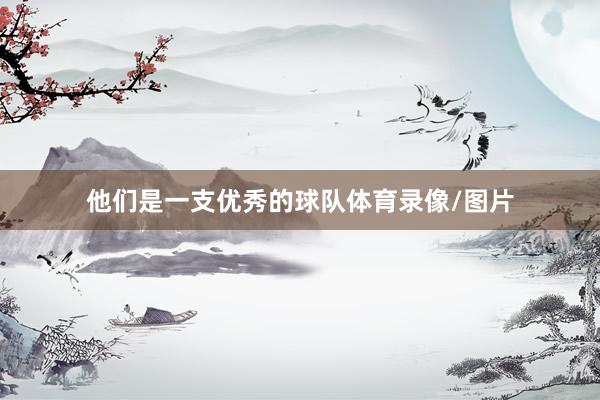 他们是一支优秀的球队体育录像/图片