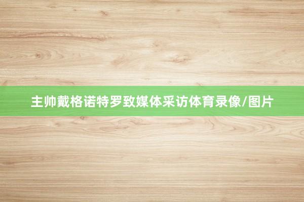 主帅戴格诺特罗致媒体采访体育录像/图片
