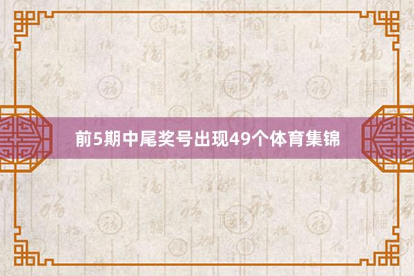 前5期中尾奖号出现49个体育集锦