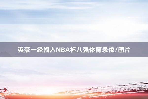 英豪一经闯入NBA杯八强体育录像/图片