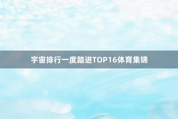 宇宙排行一度踏进TOP16体育集锦
