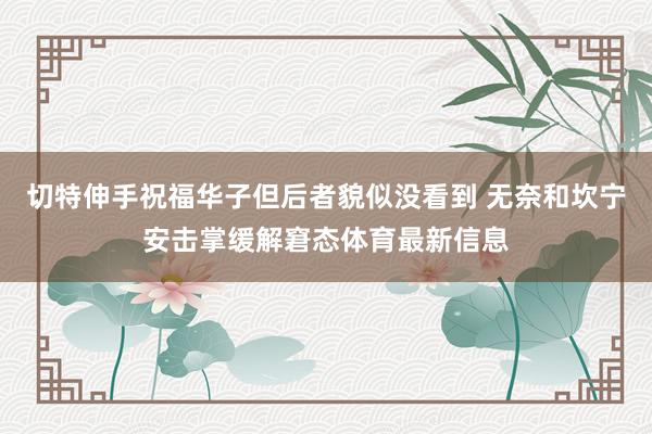 切特伸手祝福华子但后者貌似没看到 无奈和坎宁安击掌缓解窘态体育最新信息