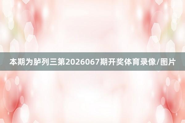 本期为胪列三第2026067期开奖体育录像/图片